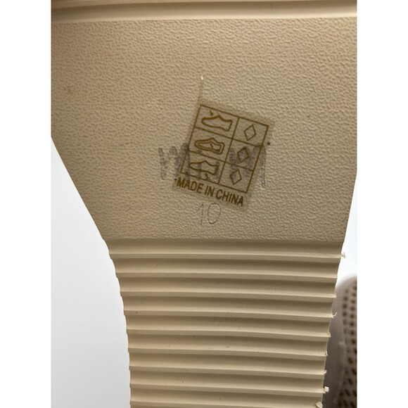 New MI.IM "The Lamber" Sand Suede Perforated Double-Zip Wedge Booties Size 10 - Picture 9 of 9